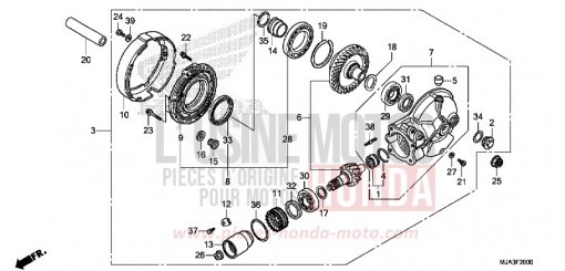 ENGRENAGE MENE DE SORTIE VT750CSD de 2013